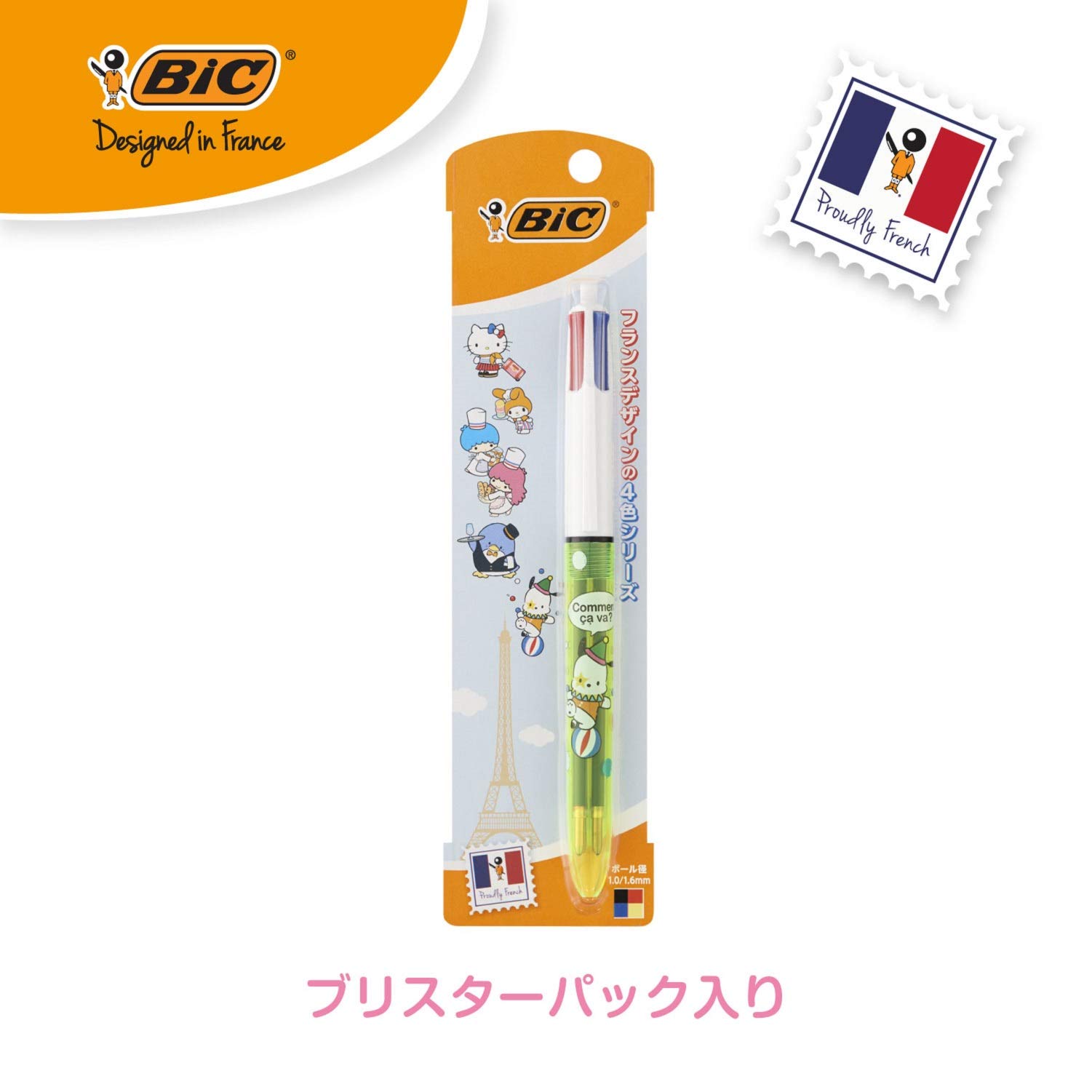 Amazon | ビック(Bic) サンリオ ポチャッコ ボールペン 4色ボールペン